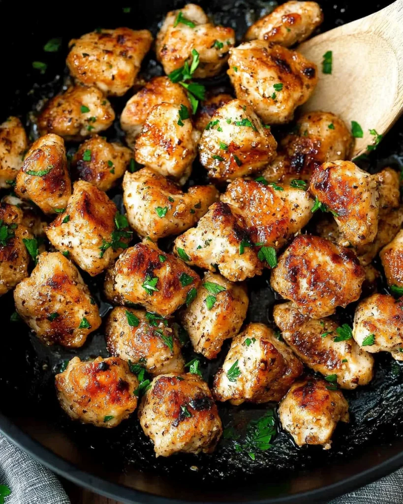 15-Minute Garlic Butter Chicken Bites