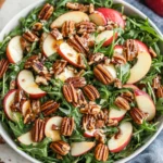 Apple Arugula Salad with Maple Pecans