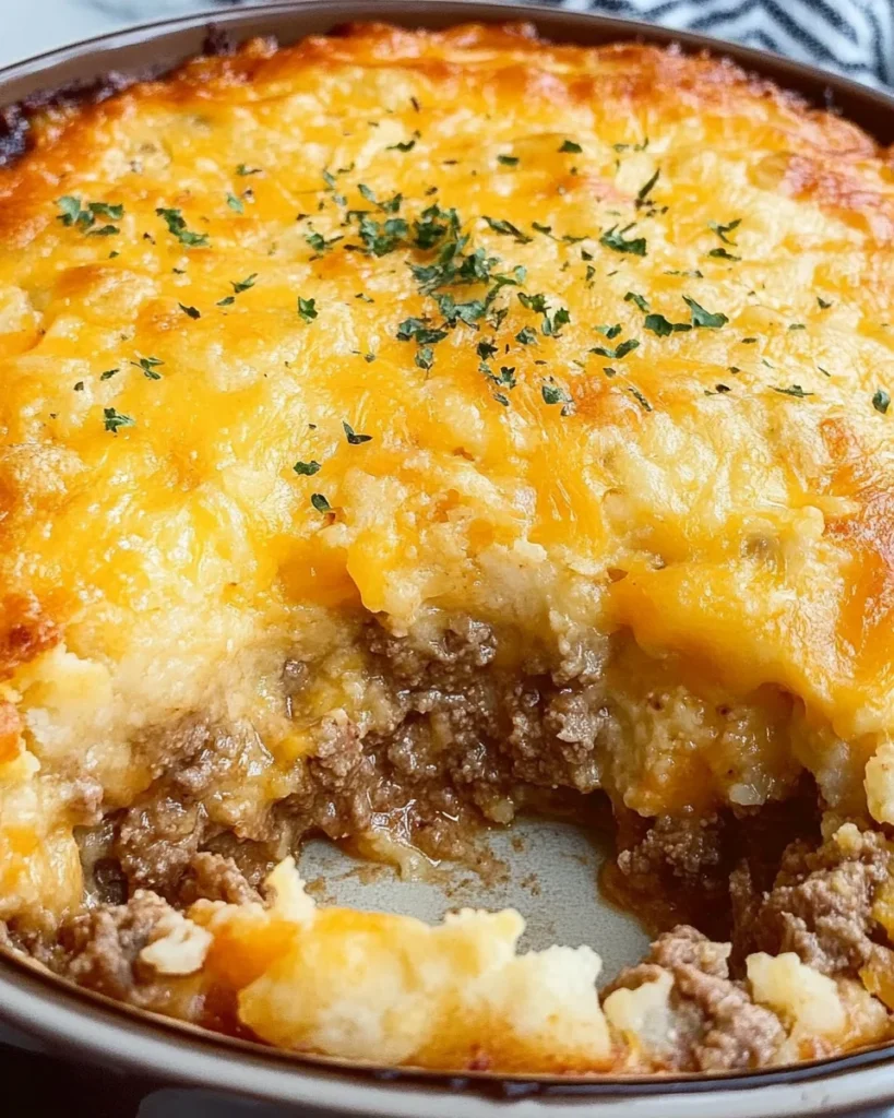 Cheddar Bay Ground Beef Cobbler