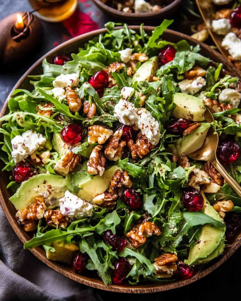Christmas Salad with Honey Mustard Dressing