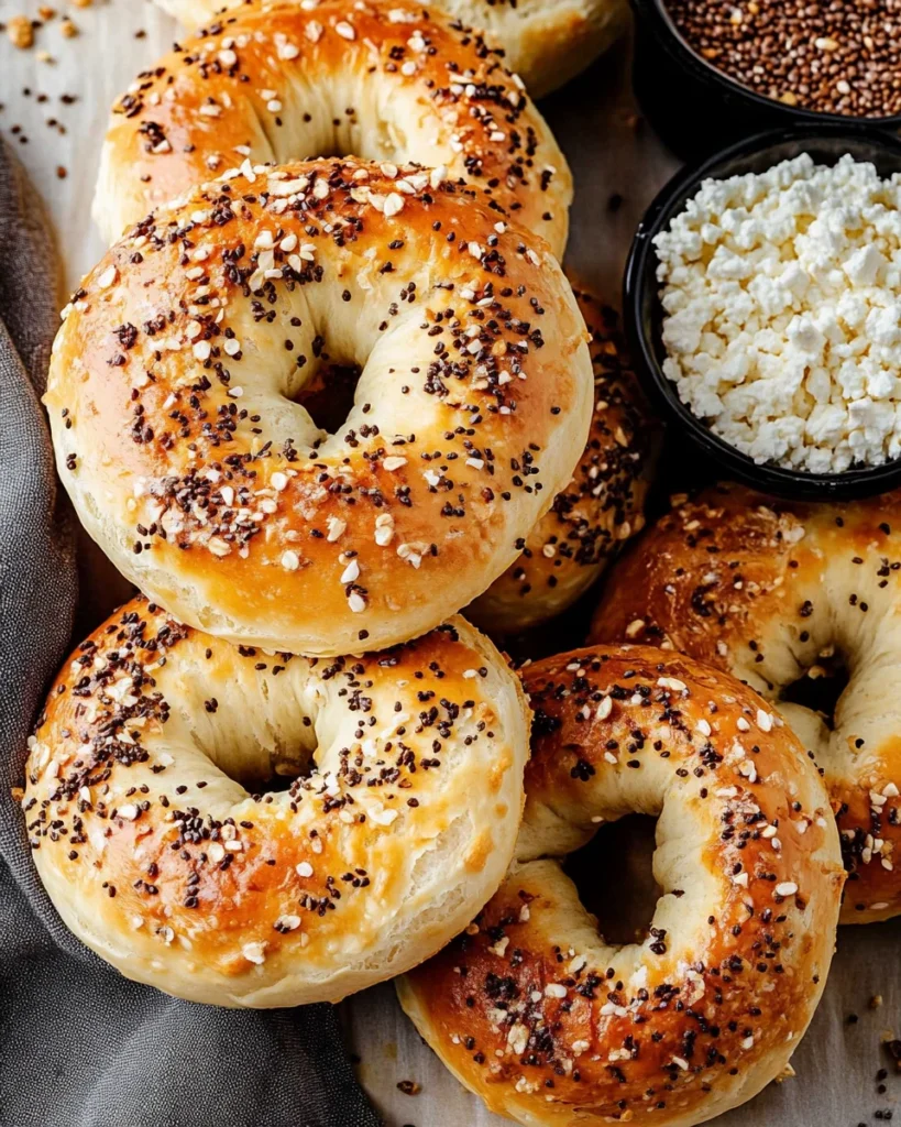 Cottage Cheese Protein Bagels