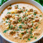 Creamy Parmesan Italian Sausage Ditalini Soup