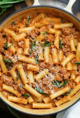 Creamy Sausage Rigatoni