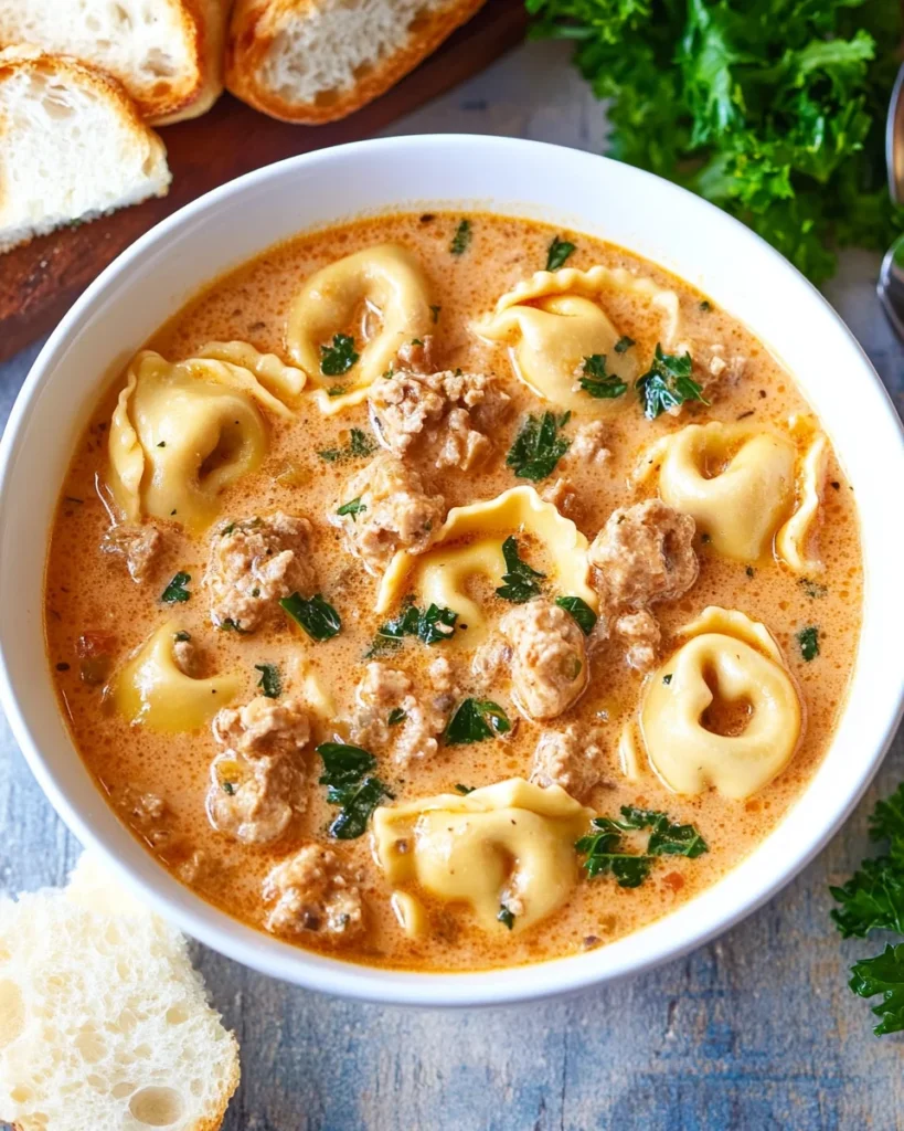 Creamy Tortellini Soup