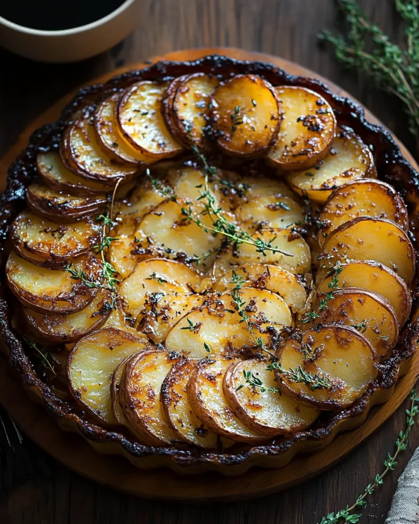 Crispy Balsamic-Thyme Potato Torte