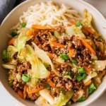 Easy Asian Ground Beef and Cabbage Stir Fry