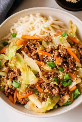 Easy Asian Ground Beef and Cabbage Stir Fry