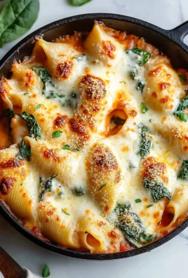 Easy Spinach & Ricotta Stuffed Shells