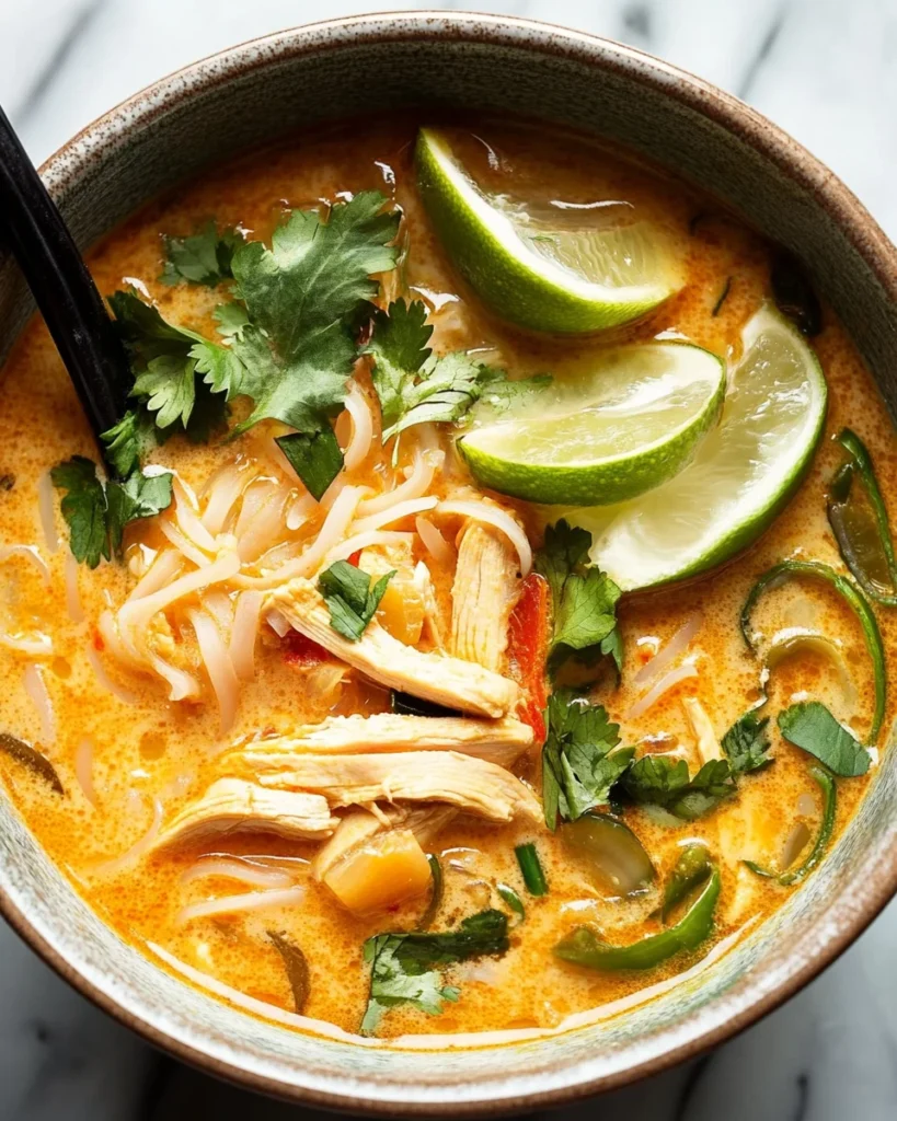 Easy Thai Chicken Curry Soup