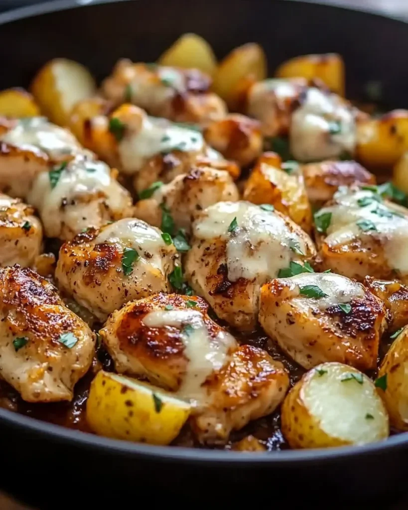 Garlic Parmesan Chicken and Potatoes (One-Pan Dinner)