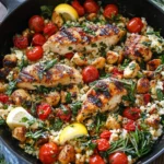Greek Chicken and Lemon Rice