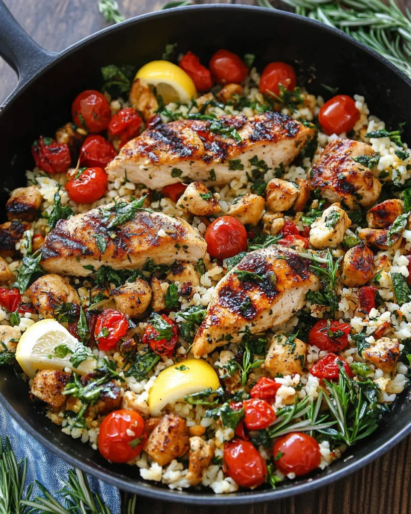 Greek Chicken and Lemon Rice