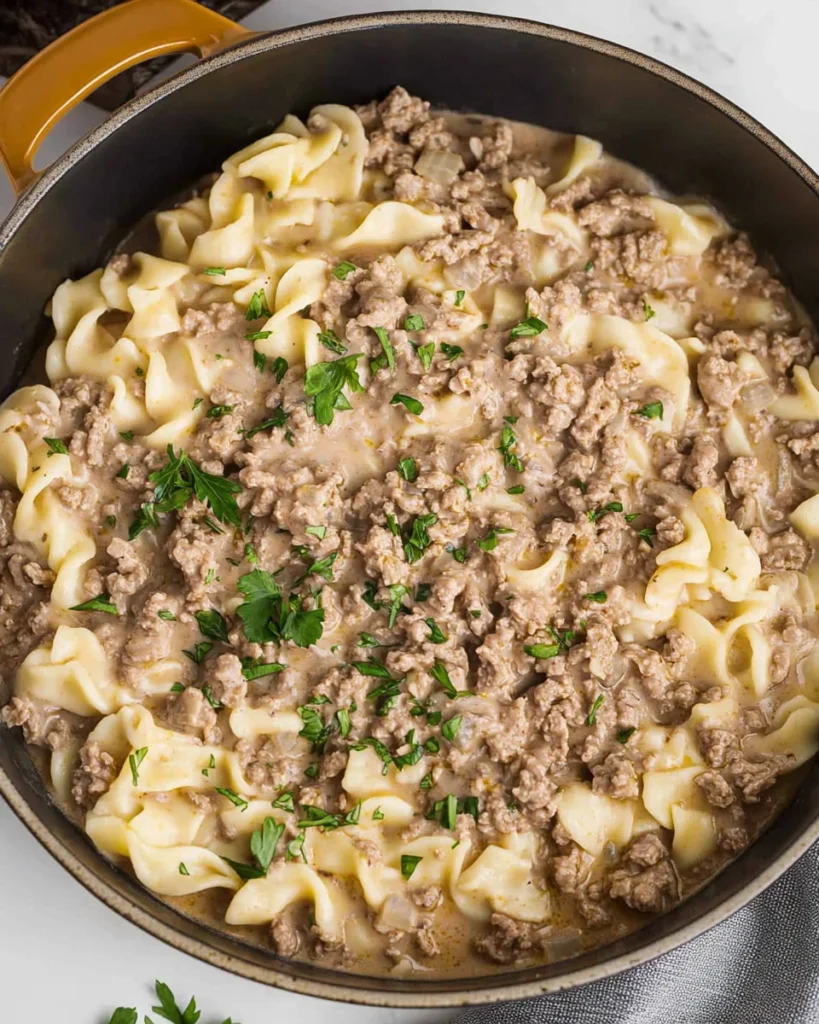 Ground Beef Stroganoff