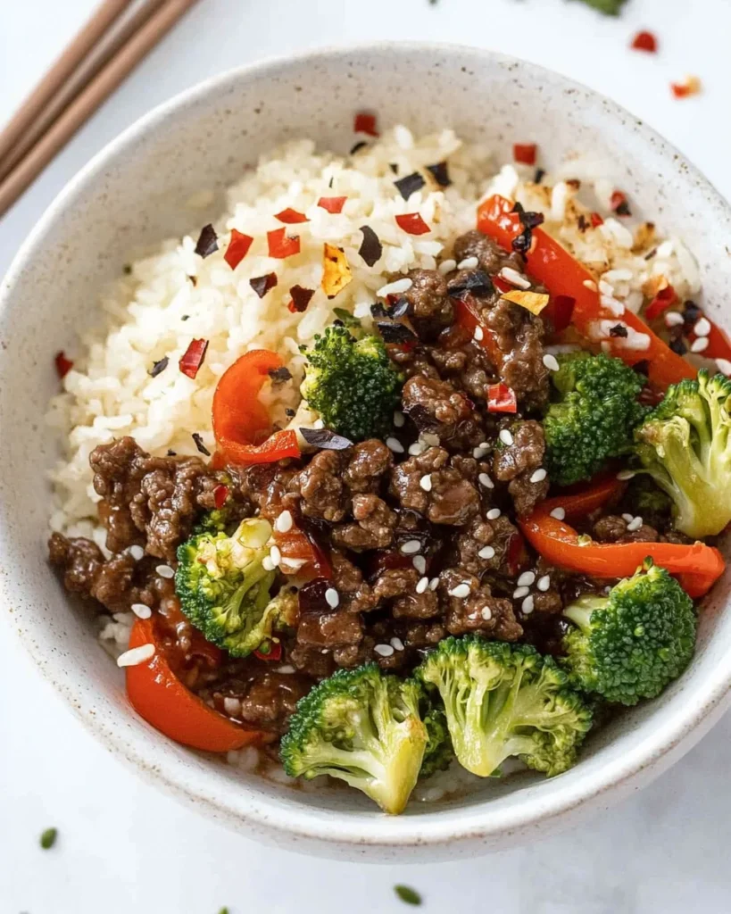 Ground Beef and Broccoli