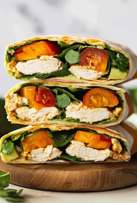 Healthy Chicken Avocado Wraps