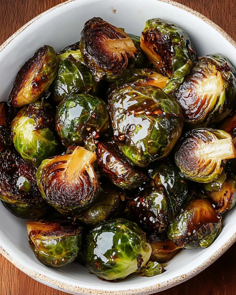 Honey Balsamic Brussels Sprouts