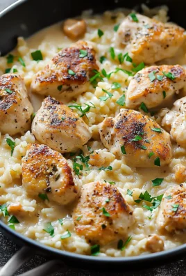 One-Pan Creamy Parmesan Chicken & Rice