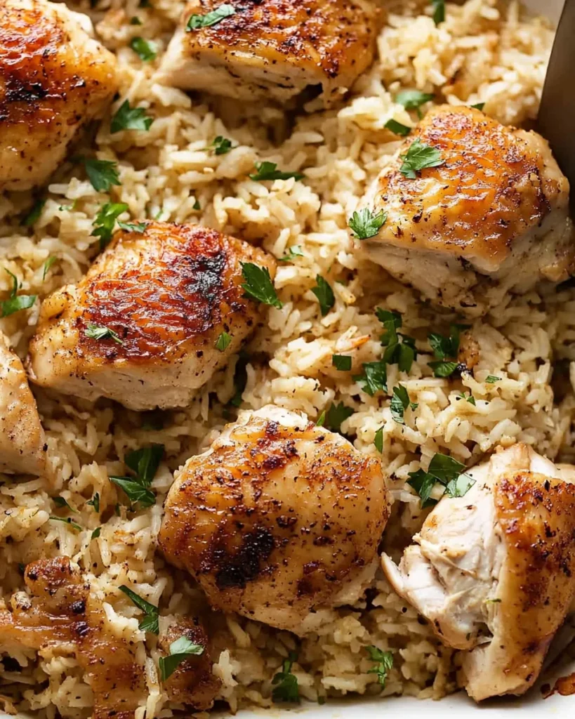 Oven-Baked Chicken and Rice