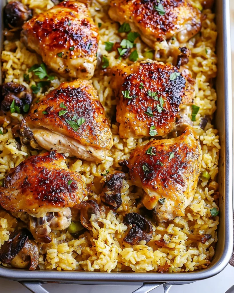 Oven Baked Chicken and Rice