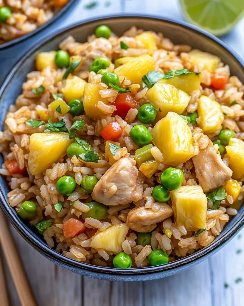 Pineapple Chicken Fried Rice