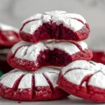 Red Velvet Crinkle Cookie