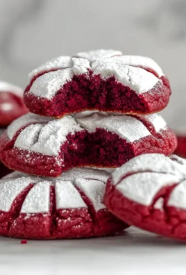 Red Velvet Crinkle Cookie
