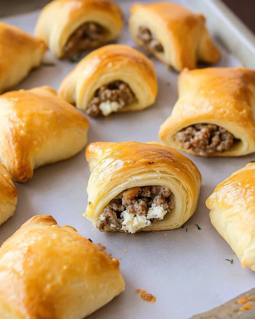 Sausage Cream Cheese Crescent Rolls
