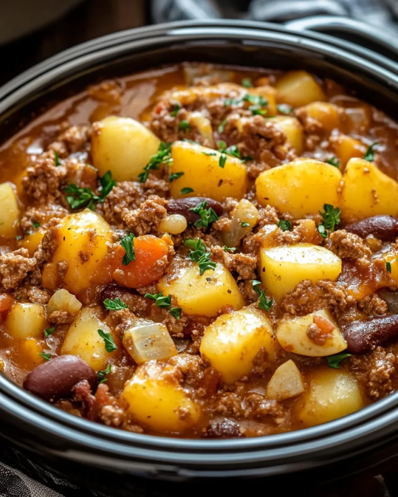 Slow Cooker Cowboy Casserole