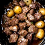 Slow Cooker Garlic Butter Beef Bites