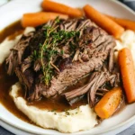 Slow Cooker Garlic Herb Pot Roast
