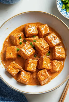 Spicy Tofu with Creamy Coconut Sauce