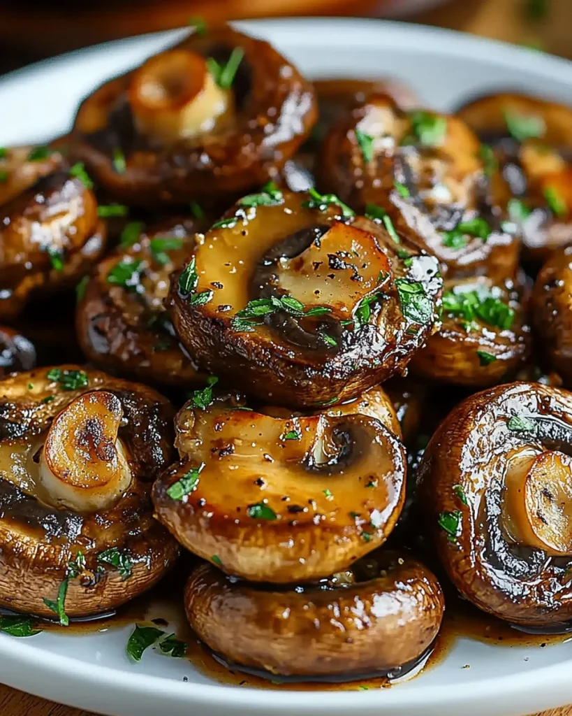 Steakhouse Garlic Butter Mushrooms