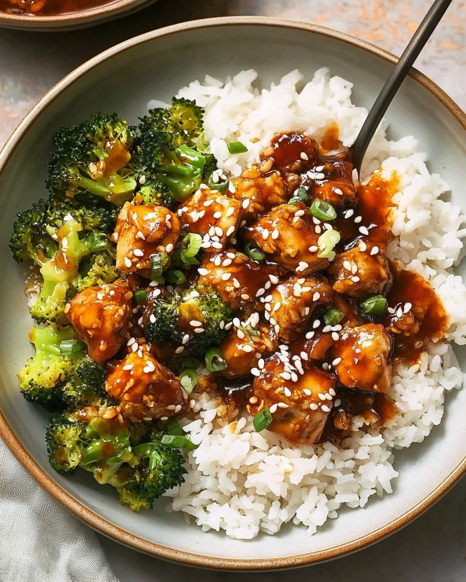 Sticky Chicken Rice Bowls