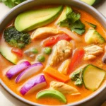Thai Coconut Curry Chicken Soup
