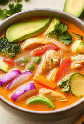 Thai Coconut Curry Chicken Soup