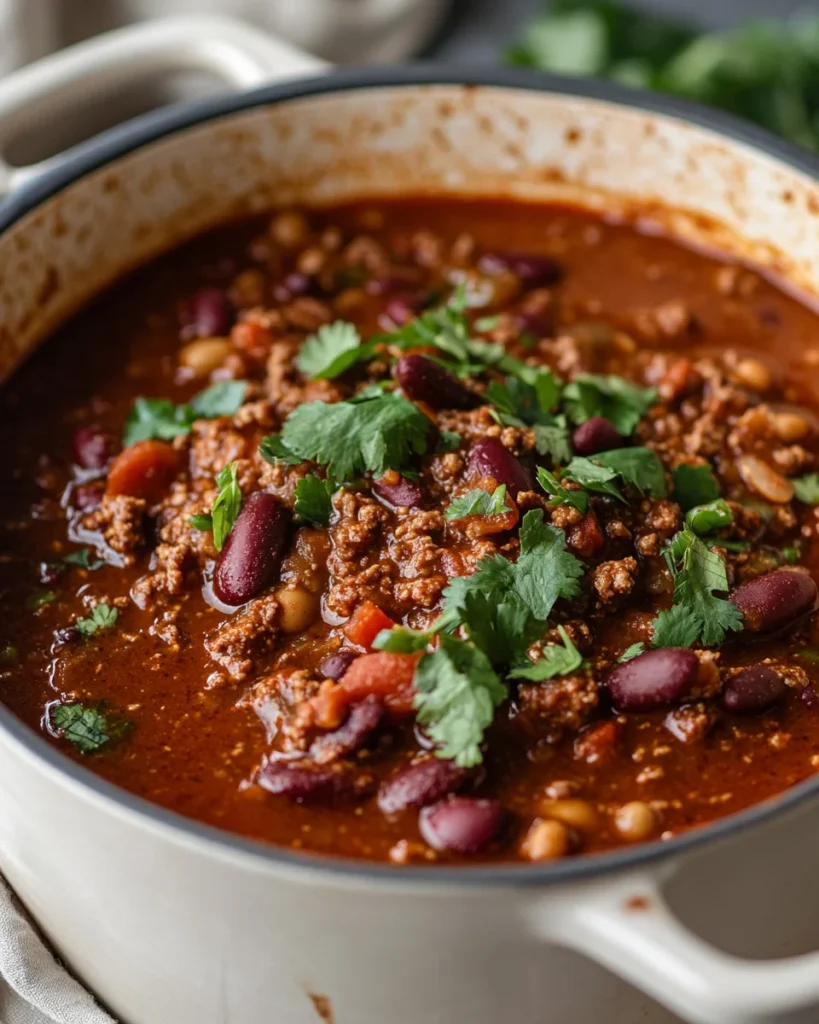 The Best Homemade Stovetop Chili
