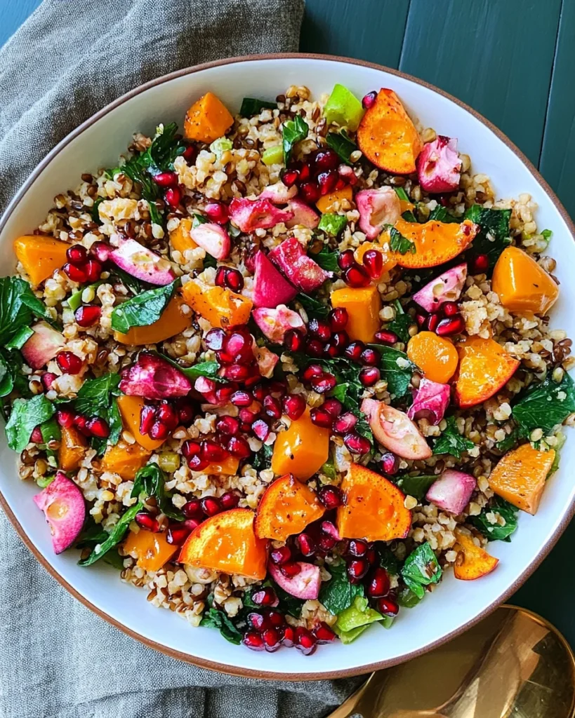 Winter Pomegranate and Grain Salad