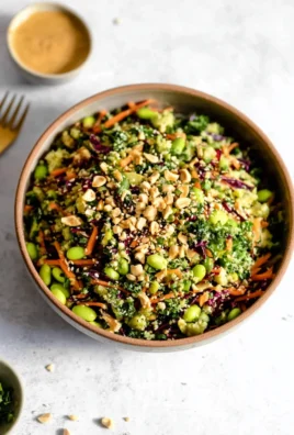 Asian Edamame Peanut Crunch Salad