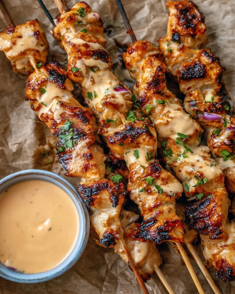 Bang Bang Chicken Skewers