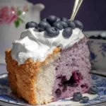 Blueberry Angel Food Cake