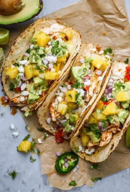 Chipotle Pineapple Chicken Tacos