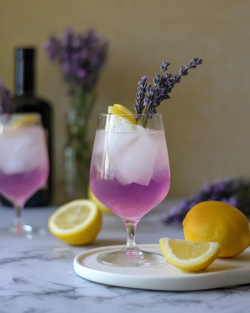 Coconut Lavender Lemonade Mocktail Recipe