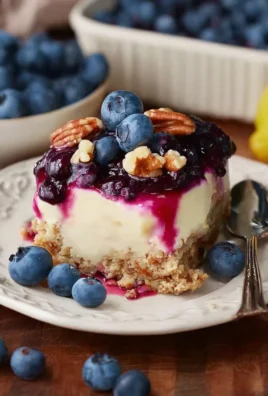 Cream Cheese Lemon Dessert with Blueberry Topping