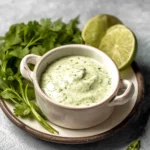 Creamy Cilantro Garlic Sauce With Jalapeños