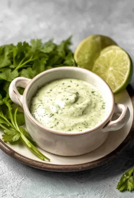 Creamy Cilantro Garlic Sauce With Jalapeños