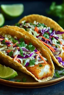 Crispy Fish Tacos with Cilantro Lime Slaw