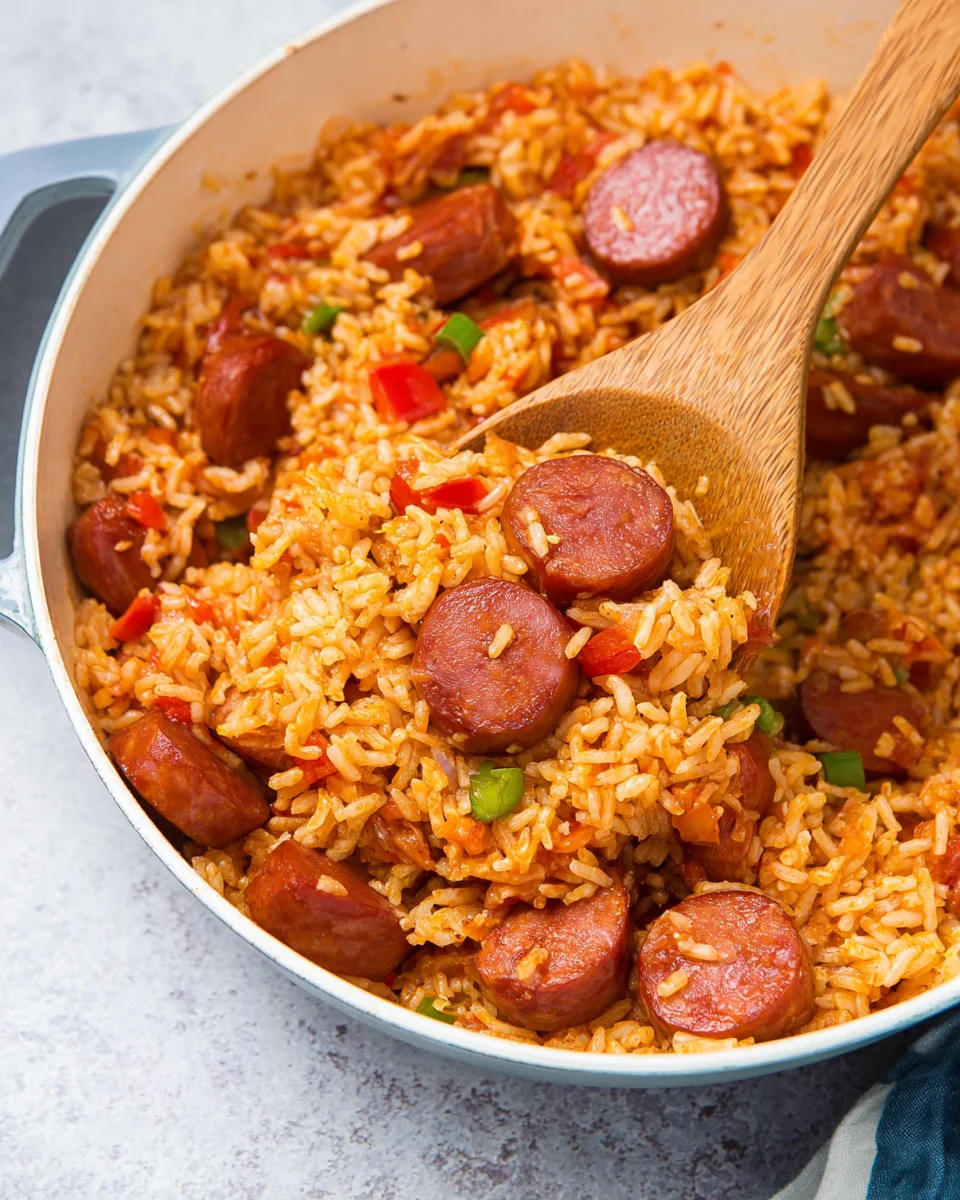 Easy One Pot Sausage And Rice