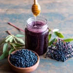 Fermented Elderberry Honey