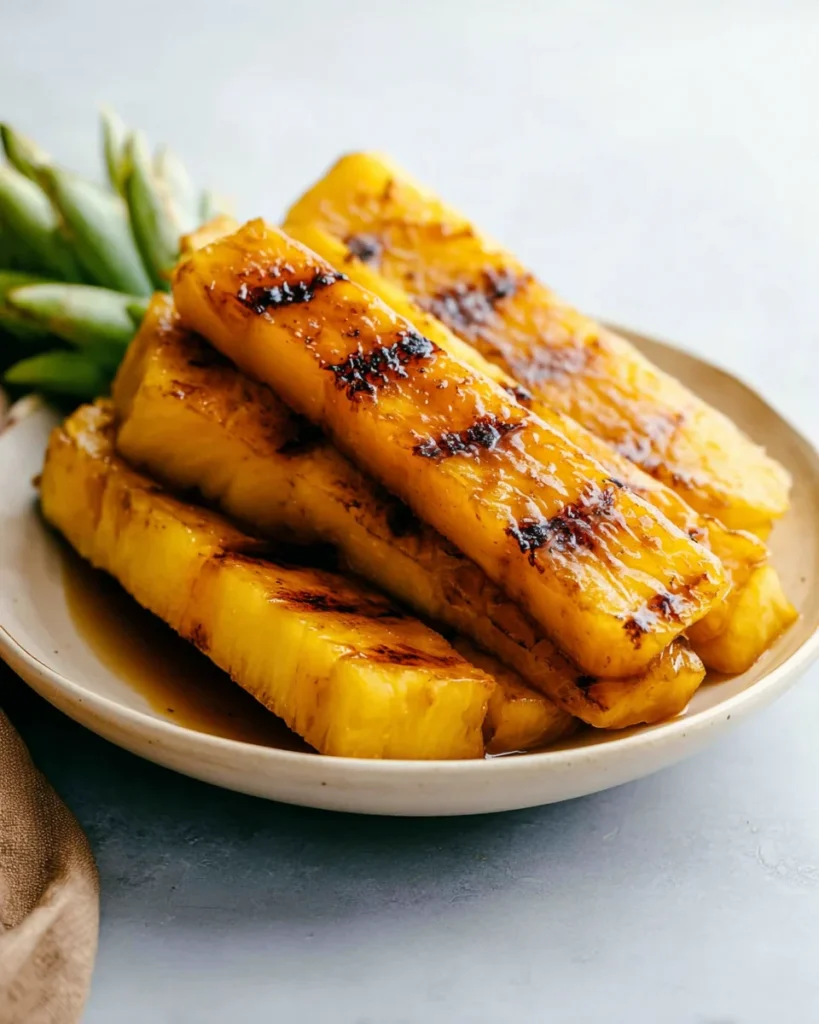 Grilled Caramelized Brown Sugar Pineapple