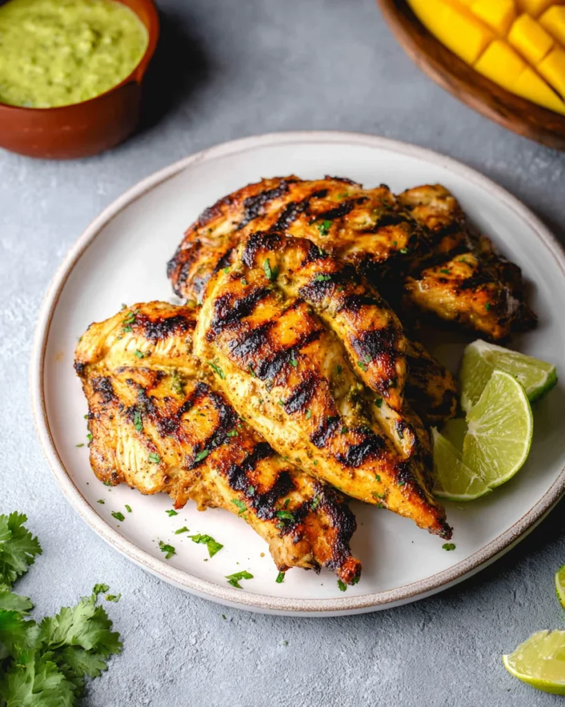 Grilled Mango Lime Chicken (30 minute meal)